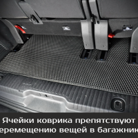 Автомобильные коврики EVA на Opel Zafira Life 7 мест, не Long (2019-2025) 