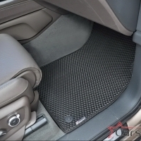 Двухслойные коврики EVA на Audi Q7 II 3 ряда (2015->)