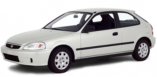Автомобильные коврики EVA 3D для Honda Civic VI 3D (1995-2001)